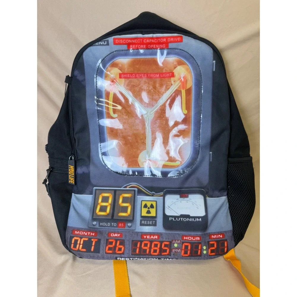Mojo Life Back to the Future Flux Capacitor Backpack Black Yellow Universal 80s
